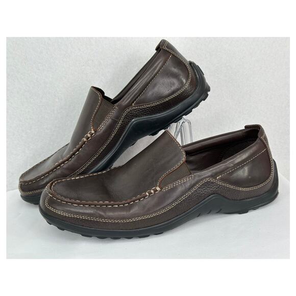 Cole Haan Tucker Venetian Leather Loafers Dark Brown Casual Slip On 9M - Picture 2 of 9
